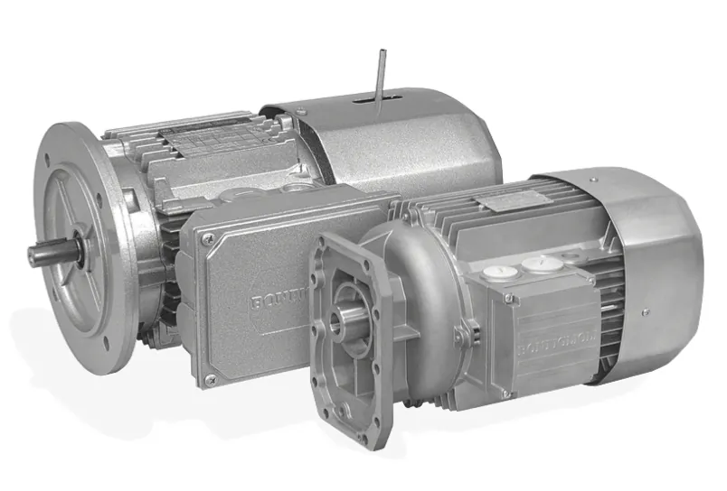 Motores eléctricos trifásicos Bonfiglioli serie BN con brida y versión compacta